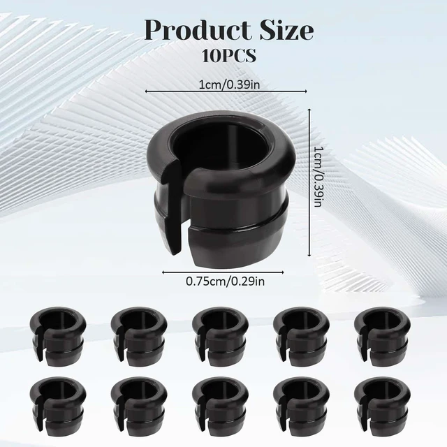 Alt view image 2 of 7 - Wheels Manufacturing Presta Valve Saver 10 Pack, Presta Rim Adapters, Bike Valve Stem Grommets, Presta Valve Adaptor