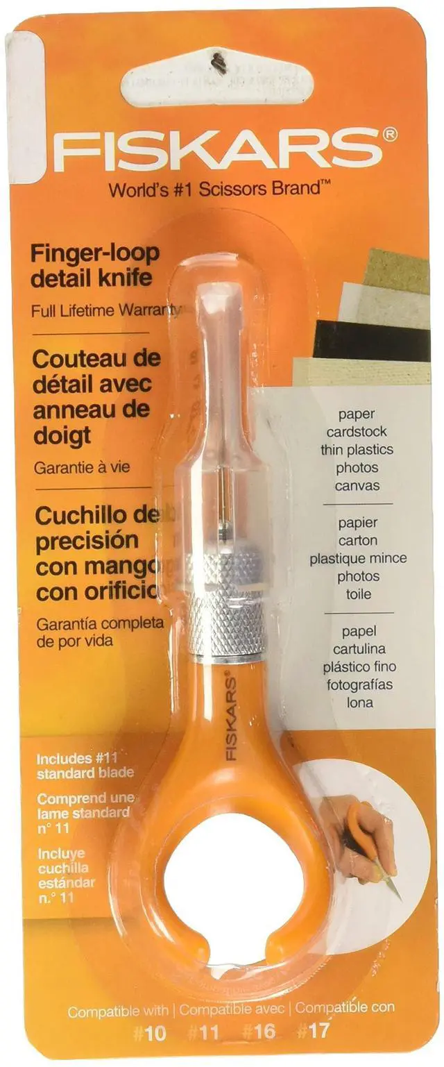 Main image of Fiskars 163050-1001 Fingertip Craft Knife, 7 Inch, Orange