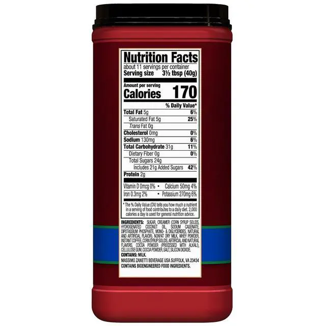Alt view image 3 of 6 - Hills Bros. Cappuccino Mix Decaf French Vanilla 16OZ