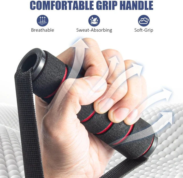 Alt view image 5 of 7 - 2 Pack Upgraded Exercise Handles for Cable Machine Attachments, Strength Training, Pilates, Home Gym, Resistance Bands, Heavy Duty Workout Accessories
