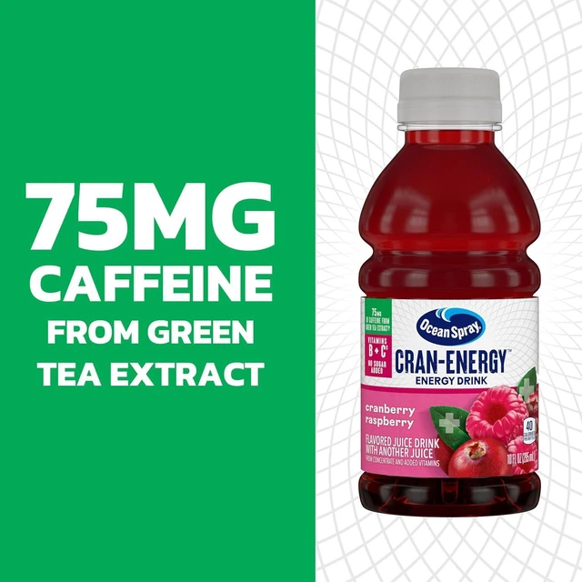 Alt view image 2 of 7 - Ocean Spray Cran-Energy Cranberry Raspberry Juice Drinks, 10Fl Oz Bottles, 6Count (Pack of 1)