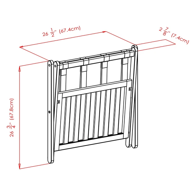 Alt view image 3 of 6 - Winsome Remy Luggage Rack Cappuccino