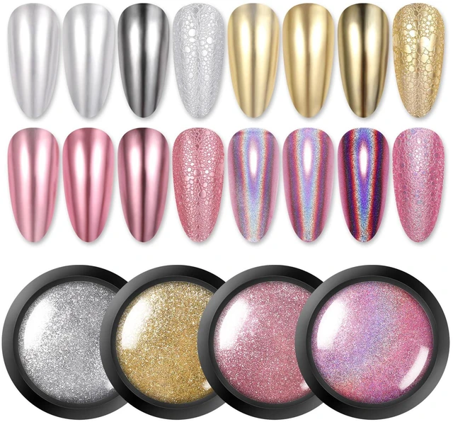 Main image of BORN PRETTY Chrome Nail Powder Metallic Mirror Holographic