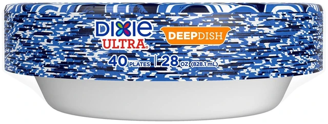 Alt view image 4 of 6 - Dixie Ultra Deep Dish Disposable Paper Plates, 40 Count, 28 oz