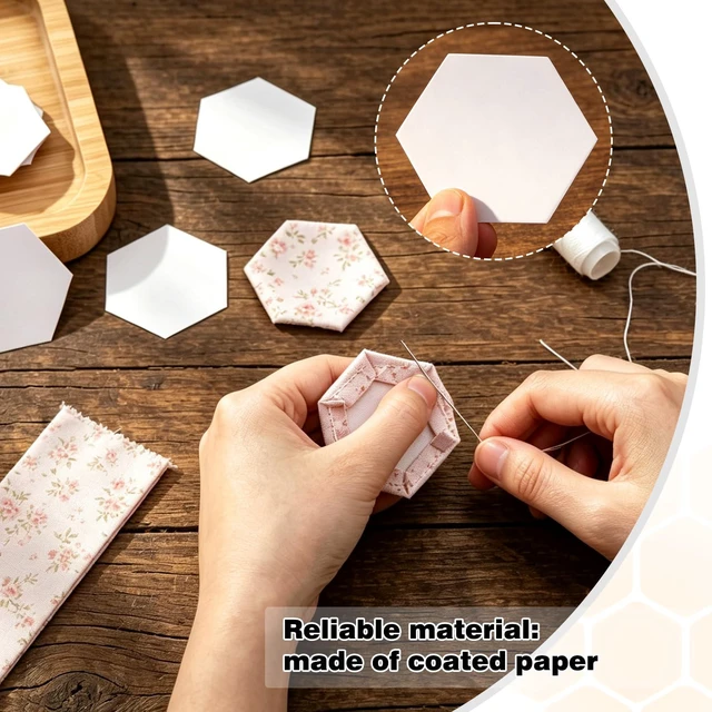 Alt view image 5 of 6 - 300Count 1Inch Quilting Templates and Stencils, Sewing Pattern Paper