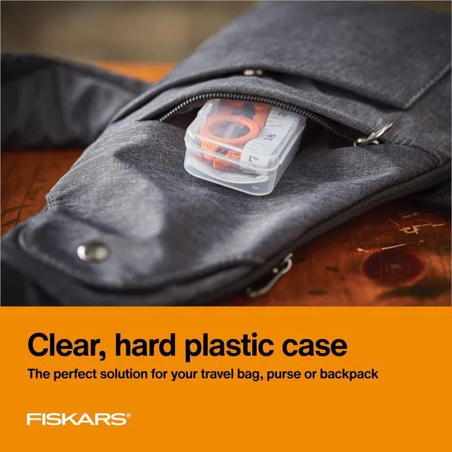 Alt view image 5 of 6 - Fiskars 27-Piece Travel Sewing Kit with 39-Inch Measuring Tape, Orange