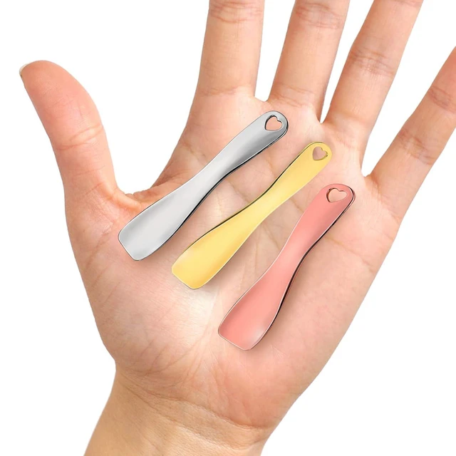Alt view image 5 of 6 - WLLHYF 3Pcs Metal Cosmetic Spoon Skincare Spatula Stick Applicator