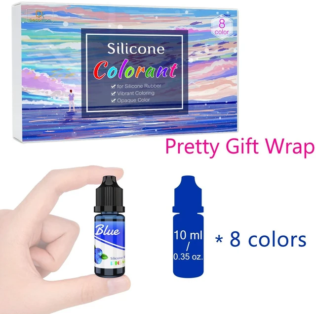 Alt view image 3 of 7 - 8 Colors Silicone Rubber Pigment, Vibrant Liquid Silicone Coloring Dye