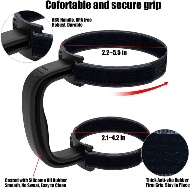 Alt view image 4 of 7 - Adjustable Tumbler Handle, New Upgrade Anti-Slip, Fit for 20 Oz to 40 Oz All Brands Tumbler Cup of YETI, RTIC, Ozark Trail, Tervis, Corkcicle, Slm, Reduce Cold, Artic, At