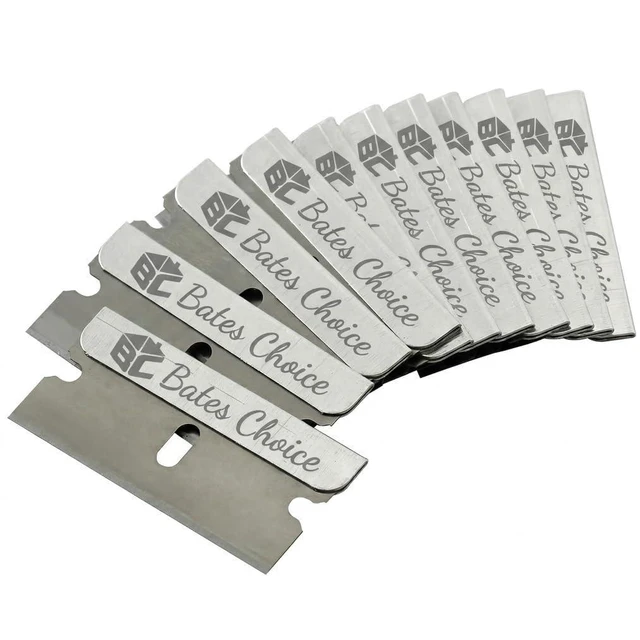 Main image of Bates Razor Blades 50-Pack Carbon Steel Flat Scraper Blades