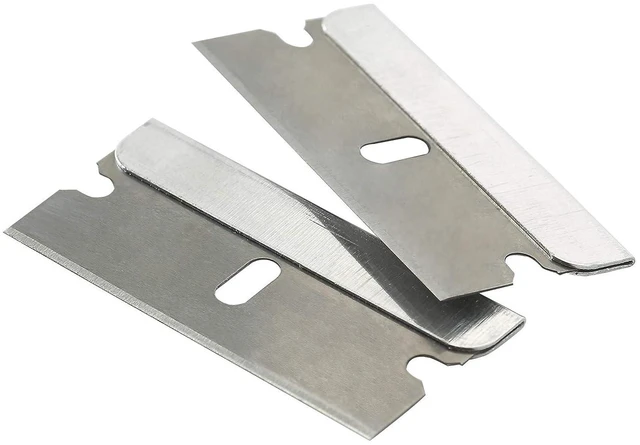 Alt view image 4 of 6 - Bates Razor Blades 50-Pack Carbon Steel Flat Scraper Blades