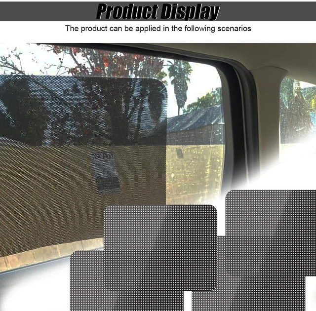Alt view image 6 of 6 - ZIMISI 4PCS Car Side Window Sunshade, Block UV Rays, Reusable & Washable Static Cling Film, Privacy Protector for Baby