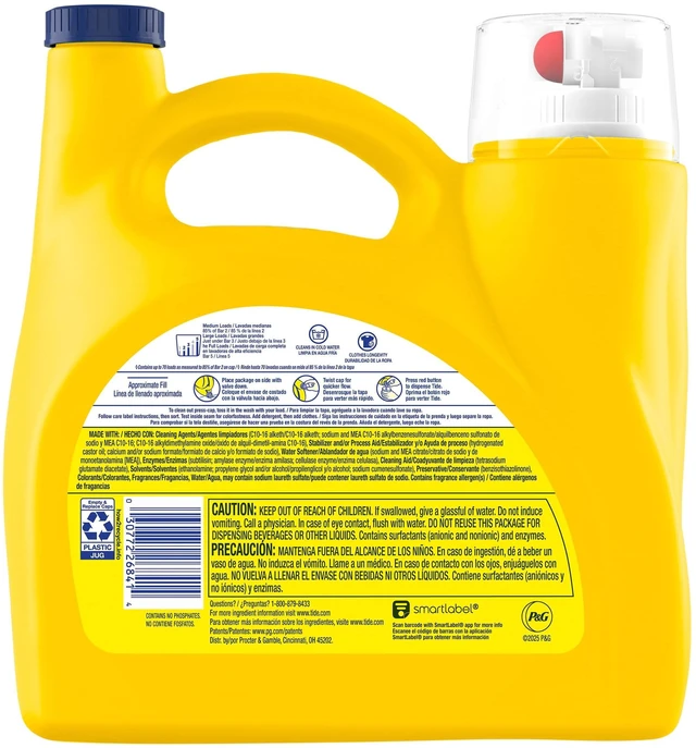 Alt view image 3 of 4 - Tide Simply Laundry Detergent Liquid, Oxi Boost + Febreze Odor Defense, Sunny Breeze Scent, 94 fl oz, 70 Loads