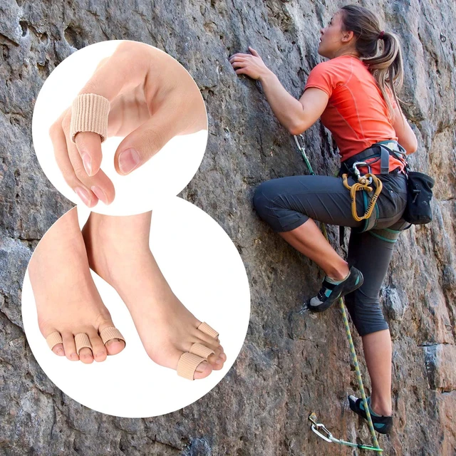 Alt view image 5 of 6 - Blulu 16 Pcs Soft Gel Toe Cushion Tube Sleeves Corn Pad Protectors, Brown