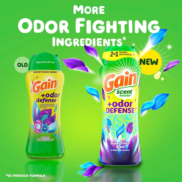 Alt view image 5 of 6 - Gain Odor Defense 2-in-1 Laundry Scent Beads, Super Fresh Blast, 4.8 oz