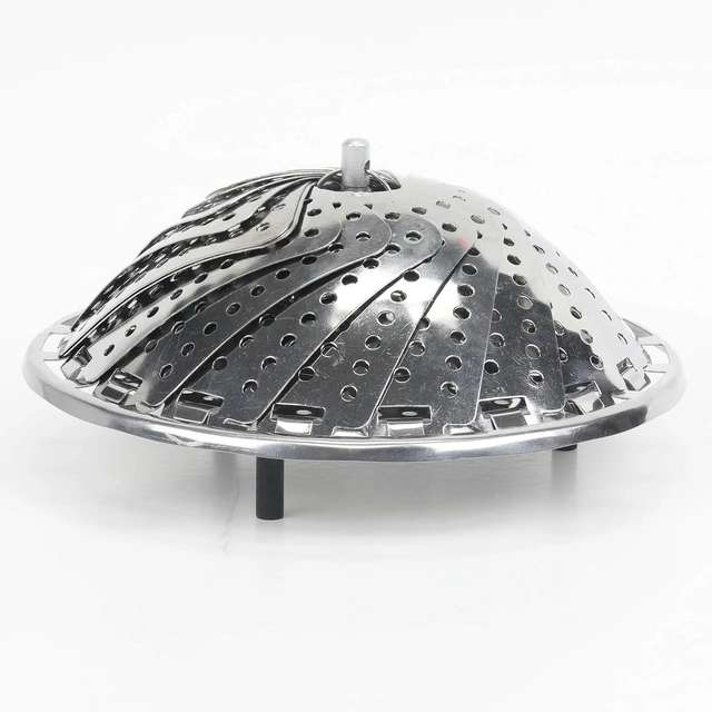 Alt view image 6 of 7 - Chef Craft Classic 6-Inch Diameter Steamer Basket, 9.5-Inch Expanded, Stainless Steel