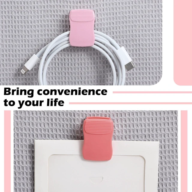 Alt view image 3 of 6 - Chiisong Cubicle Clips for Fabric Walls, 15Pcs, Pink