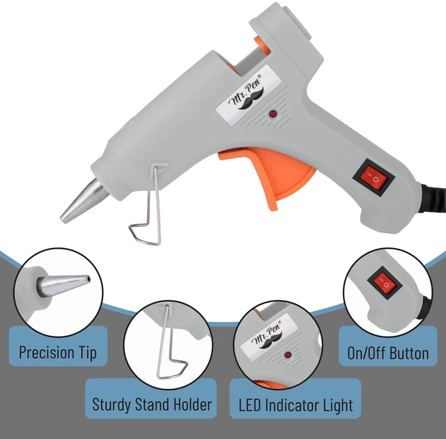 Alt view image 2 of 7 - Mr. Pen Mini Hot Glue Gun and Sticks Set