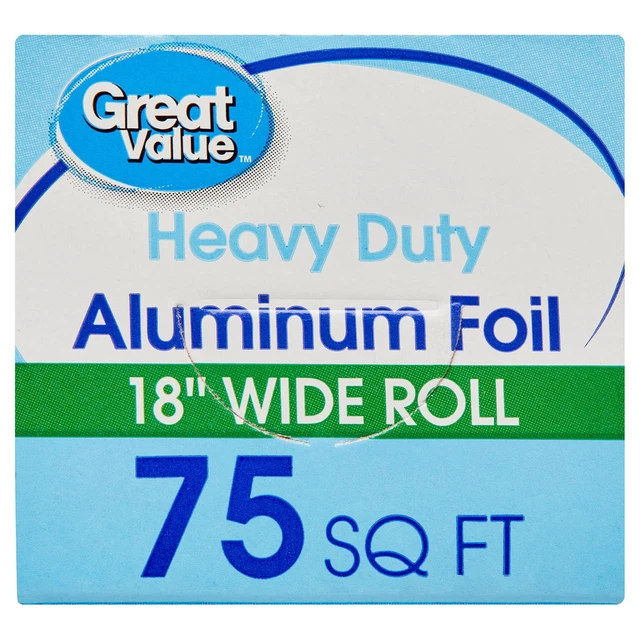 Alt view image 6 of 7 - Great Value Heavy Duty Aluminum Foil 75 Sq Ft