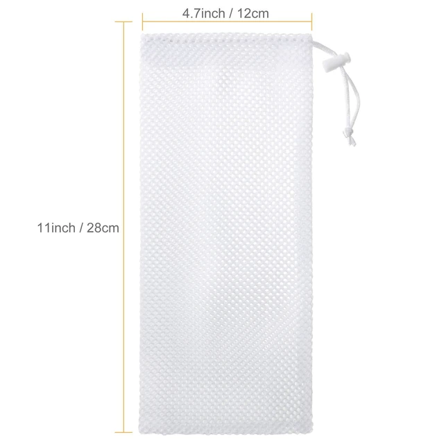 Alt view image 3 of 6 - Weewooday 3 Pieces Finch Sock Feeder Thistle Seed 4.7x11in White