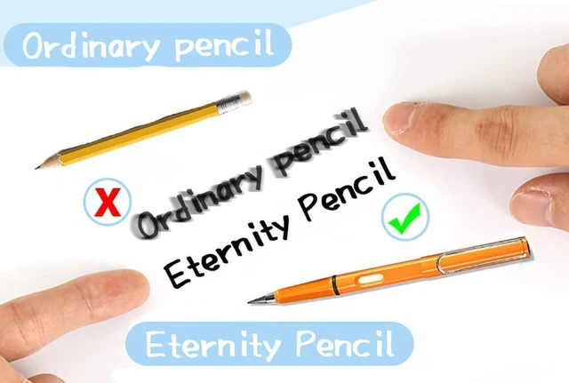 Alt view image 4 of 7 - Everlasting 10Pcs Metal Graphite Nib Replaceable Pencil Refill Reusable