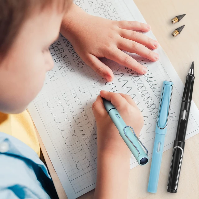 Alt view image 2 of 7 - Everlasting 10Pcs Metal Graphite Nib Replaceable Pencil Refill Reusable