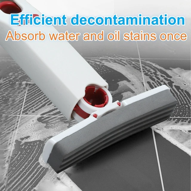 Alt view image 3 of 6 - ANISKEBBR Compact Handheld Wet Dry Multi-Purpose Mini Sponge Cleaning Mop with 2 Sponge Heads