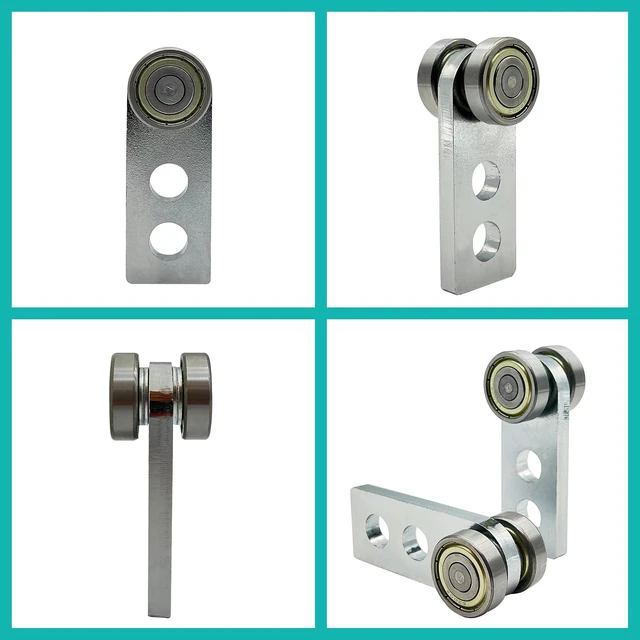 Alt view image 4 of 4 - 2-Piece 2-Wheel Trolley Assembly Rollers