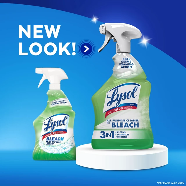 Alt view image 3 of 5 - Lysol Bleach Multi-Purpose Cleaner Foaming Spray Antibacterial Cleaner, 32 fl oz