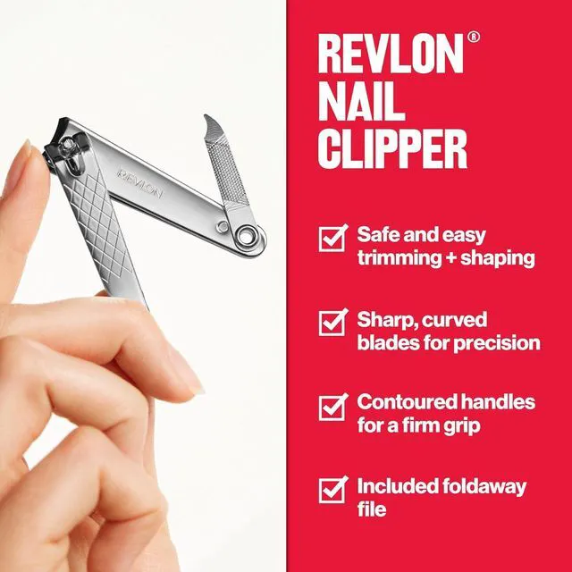 Alt view image 2 of 6 - Revlon Nail Clipper with File, Silver, 1 Count