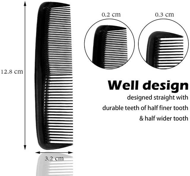 Alt view image 2 of 7 - Soft 'N Style Hair Care 4-Pack Comb, Not Breakable, Fine Tooth Comb for Men
