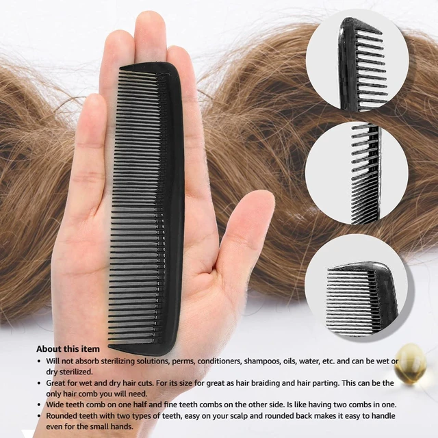 Alt view image 3 of 7 - Soft 'N Style Hair Care 4-Pack Comb, Not Breakable, Fine Tooth Comb for Men