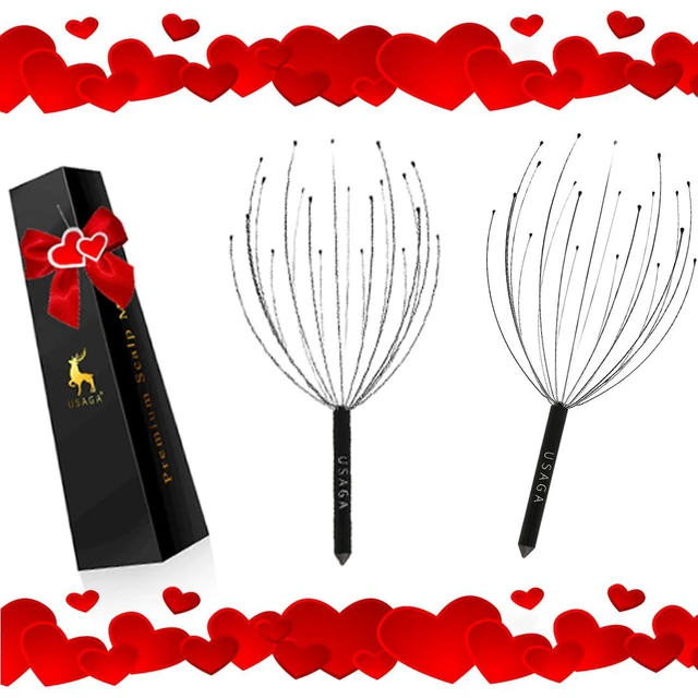 Alt view image 3 of 6 - USAGA 20 Fingers Head Massager Scalp Massager (Black)