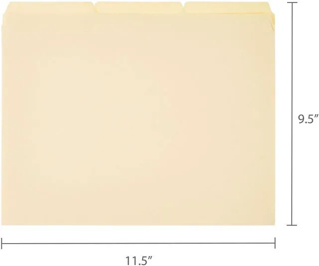 Alt view image 6 of 6 - Pen+Gear Manila File Folders, Letter Size, 25 Count
