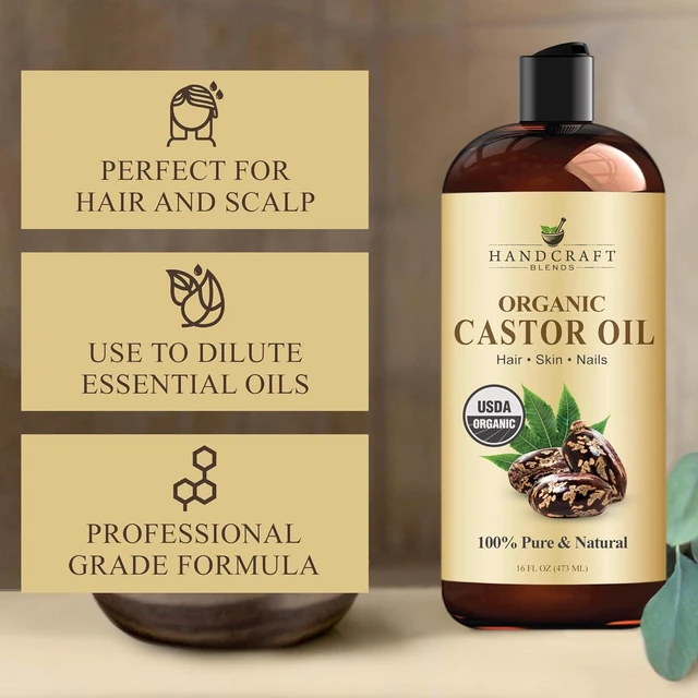 Alt view image 4 of 7 - Handcraft Blends Organic Castor Oil, 16 fl oz