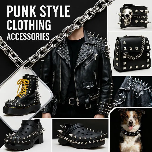 Alt view image 3 of 7 - Craluur 455 Piece Studs and Spikes Kit for Clothing, Punk Metal