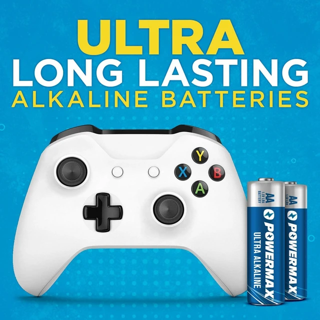 Alt view image 3 of 6 - Powermax 24-Count AA Batteries, Ultra Long Lasting Alkaline, 10-Year Shelf Life, Reclosable Packaging