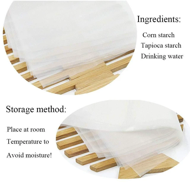 Alt view image 2 of 5 - 50 Count Edible Rectangle Rice And Wafer Paper, 9x12.6 Inches For Candy Packaging Or Food Decoration