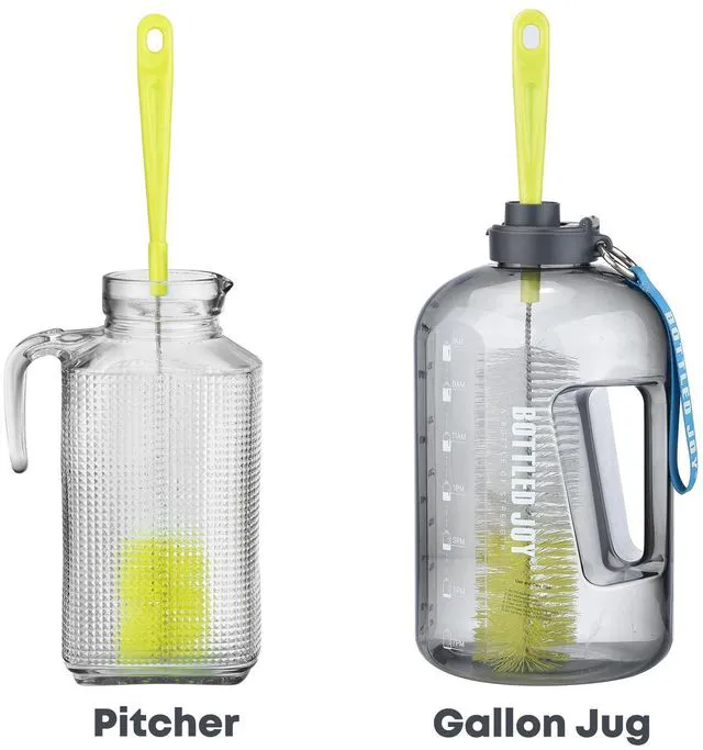 Alt view image 5 of 7 - ALINK 16 Inch Bottle Brush Cleaner for Wine, Beer, Sport Well, Thermos, Glass, Hummingbird Feeder, and Long Narrow Neck Sport Bottles