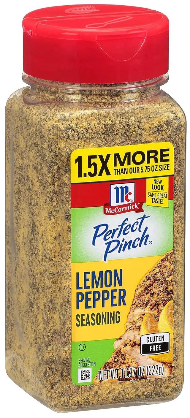 Main image of McCormick Perfect Pinch Lemon Pepper Seasoning, 11.37oz