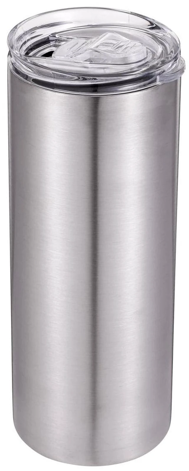 Alt view image 4 of 5 - 25fl oz Double Wall Stainless Steel Slim Tumbler, Slider Lid