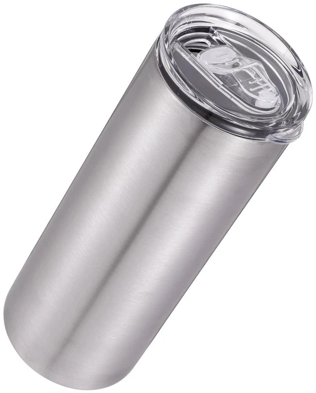 Alt view image 3 of 5 - 25fl oz Double Wall Stainless Steel Slim Tumbler, Slider Lid