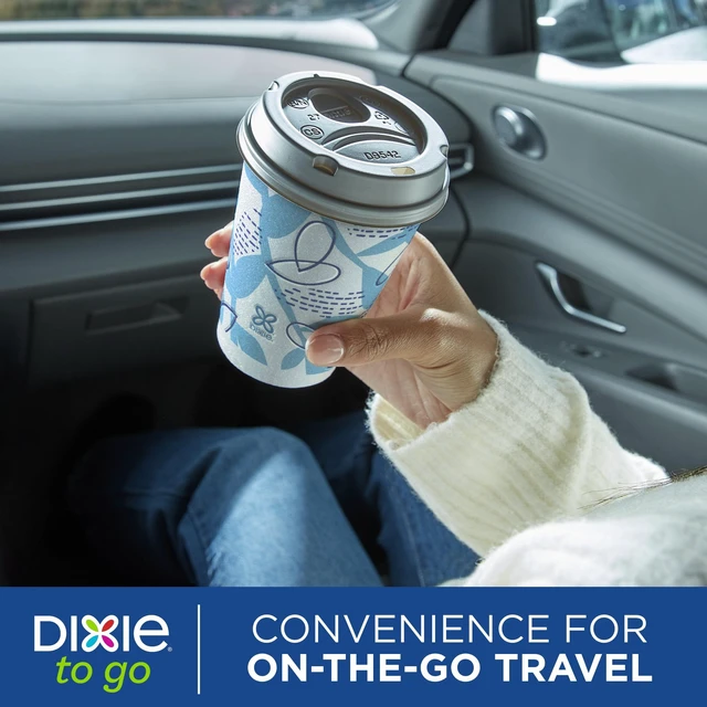 Alt view image 3 of 6 - Dixie To Go Disposable Paper Cups, 12oz, Multi-Color, 20 Count