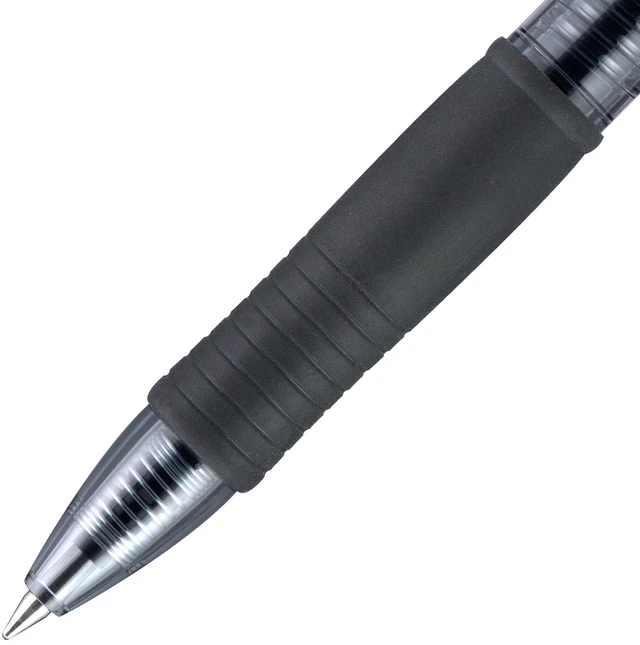 Alt view image 2 of 5 - Pilot G2 Retractable Gel Ink Pens, Bold Point, Black, 2 Count