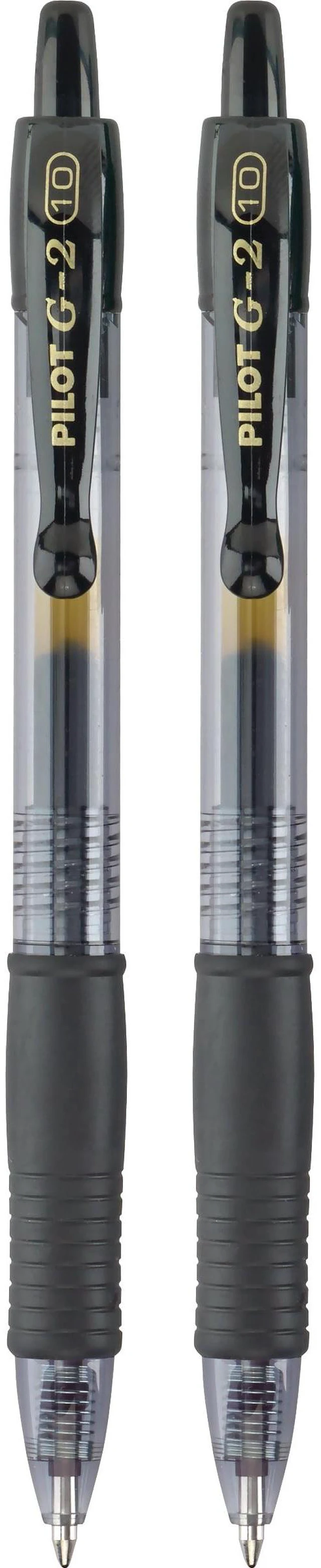 Alt view image 5 of 5 - Pilot G2 Retractable Gel Ink Pens, Bold Point, Black, 2 Count