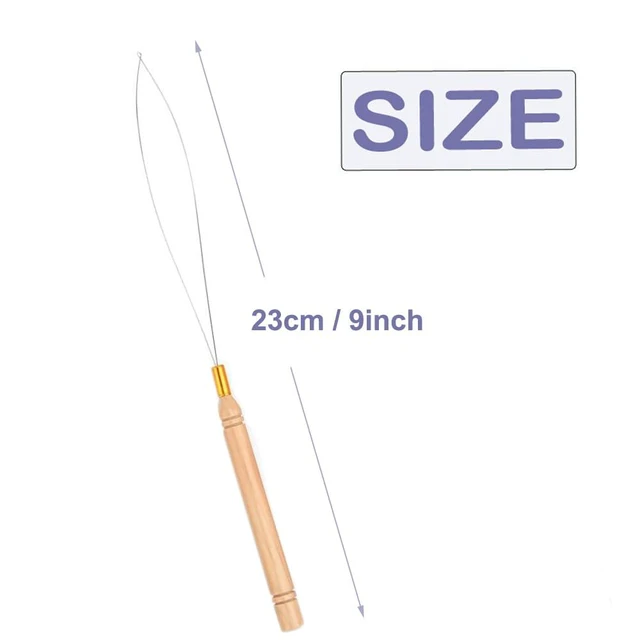 Alt view image 3 of 4 - 5Pcs Hair Extension Loop Needle Threader for Micro Nano Rings