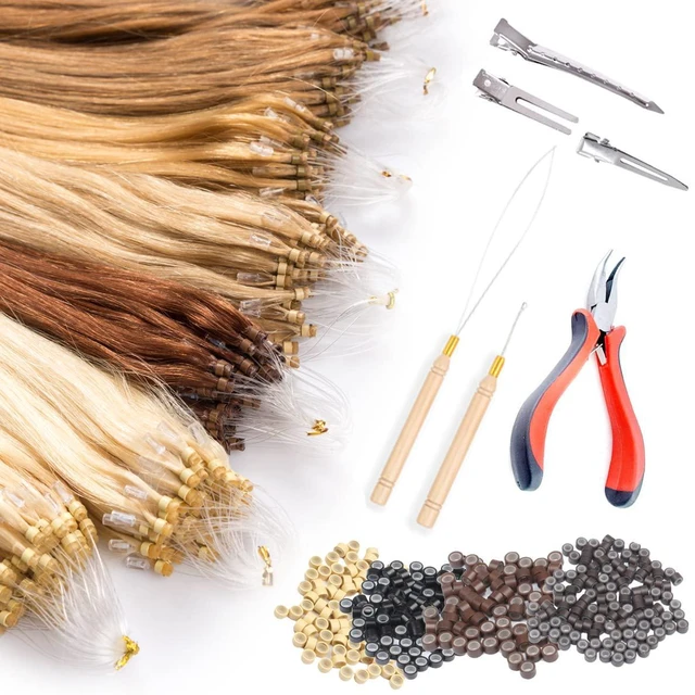 Alt view image 2 of 4 - 5Pcs Hair Extension Loop Needle Threader for Micro Nano Rings