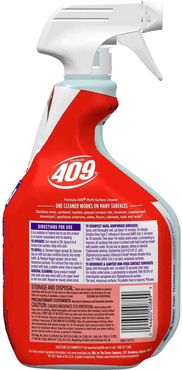 Alt view image 5 of 6 - Formula 409 Multi-Surface Cleaner Spray, Original Scent, 32Fl Oz