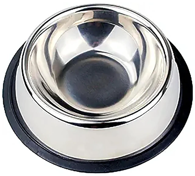 Alt view image 2 of 7 - SunGrow No Spill Feeding Bowl 64Oz Stainless Steel Non-Slip Rubber Base Rust Resistant