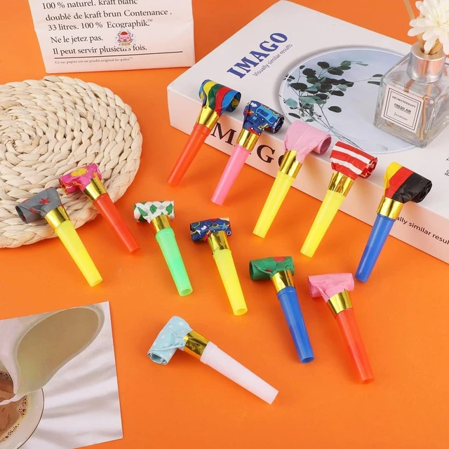 Alt view image 4 of 7 - 25PCS Colorful Party Blow Horns Noise Makers Whistles for Birthday New Year Favors